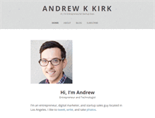 Tablet Screenshot of andrewkkirk.com